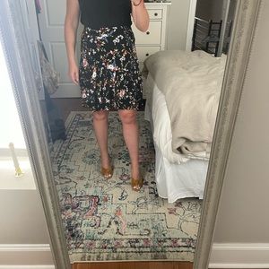 A new day faux wrap floral skirt